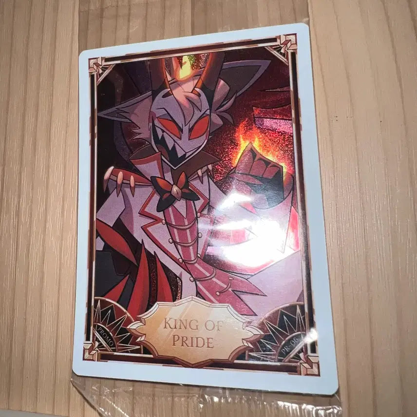 [BUNJANG] Hazbin Hotel Lucifer Morningstar Promo Card / 해즈빈 호텔 트레카 루시퍼 KING OF PRIDE 프로모 트레이딩 카드
