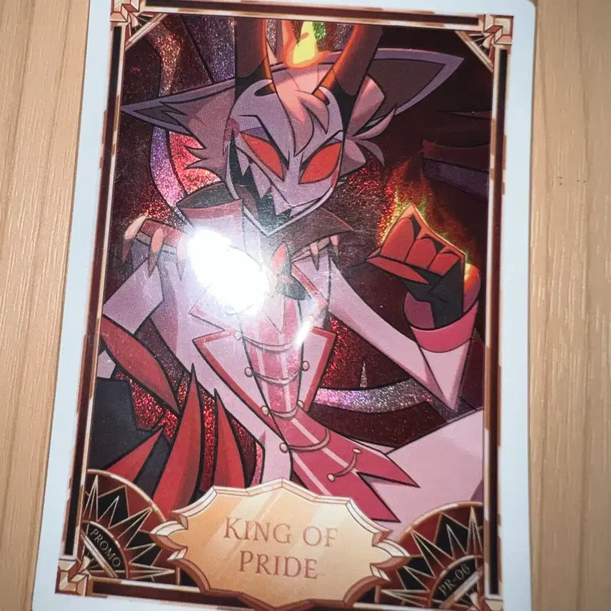 [BUNJANG] Hazbin Hotel Lucifer Morningstar Promo Card / 해즈빈 호텔 트레카 루시퍼 KING OF PRIDE 프로모 트레이딩 카드