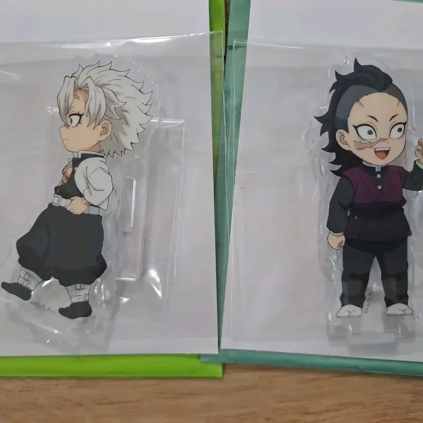 [BUNJANG] Demon Slayer Connecting Acrylic Stand Sanemi &amp; Genya Bundle / 귀멸의칼날 연결아크릴 사네미 겐야 일괄 판매합니다.
