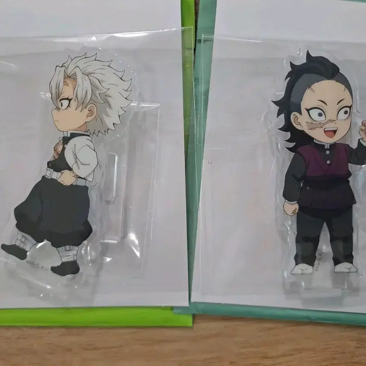 [BUNJANG] Demon Slayer Connecting Acrylic Stand Sanemi &amp; Genya Bundle / 귀멸의칼날 연결아크릴 사네미 겐야 일괄 판매합니다.