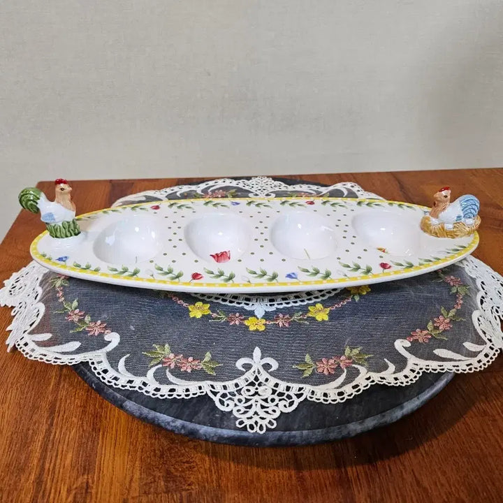 [BUNJANG] Villeroy &amp; Boch Spring Awakening Cocotte 4-Egg Plate / 빌레로이앤보흐 &