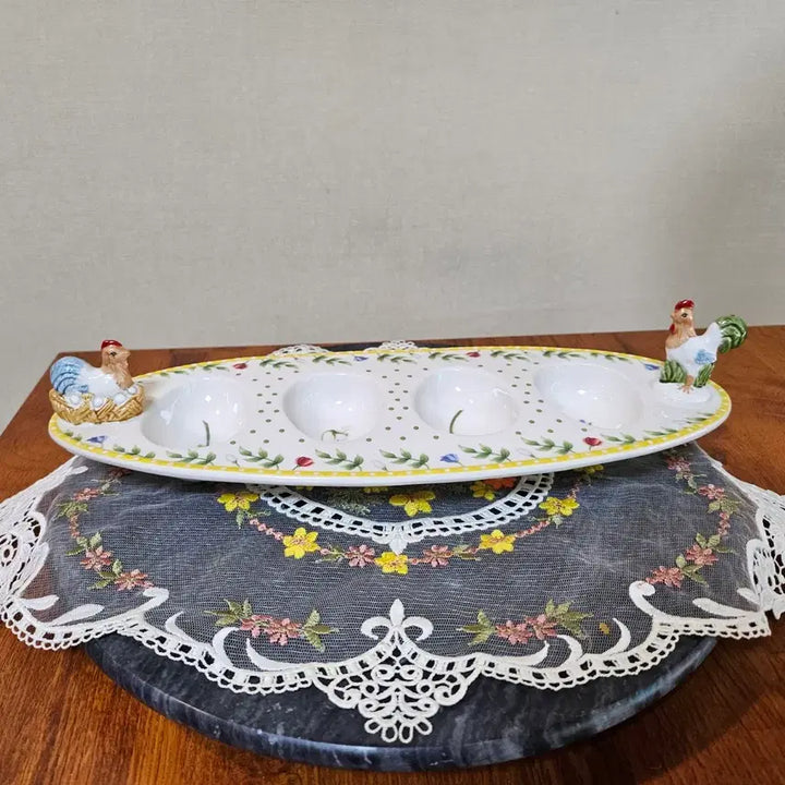 [BUNJANG] Villeroy &amp; Boch Spring Awakening Cocotte 4-Egg Plate / 빌레로이앤보흐 &