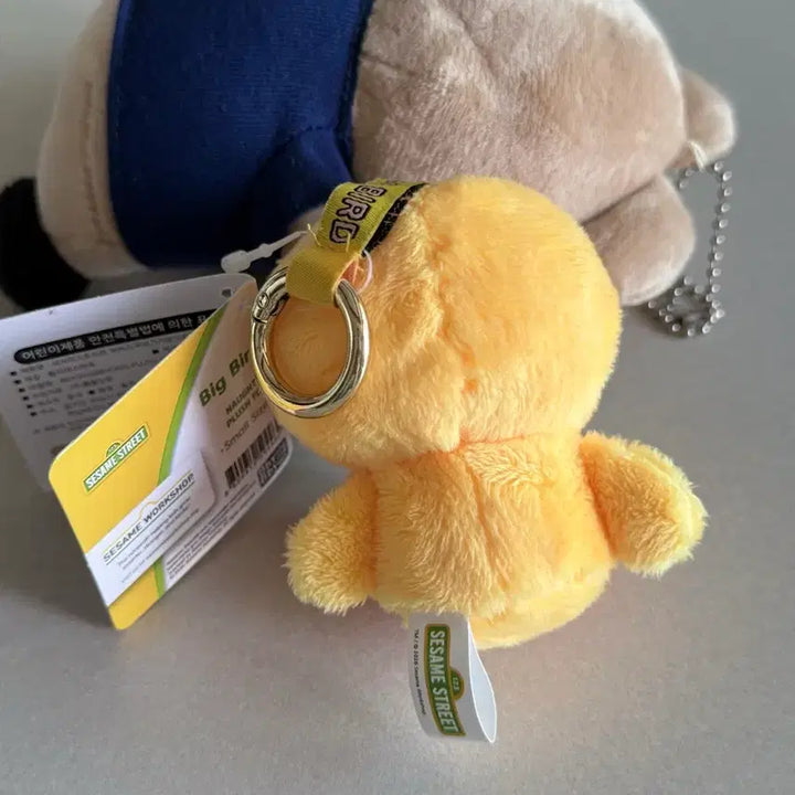 [BUNJANG] Sesame Street Big Bird Plush Keychain / 세서미스트리트 빅버드 인형 키링