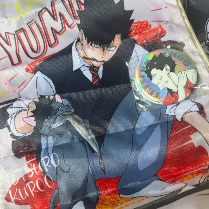[BUNJANG] Haikyuu!! Kuroo Pouch Can Badge / 하이큐 쿠로오 파우치 캔뱃지