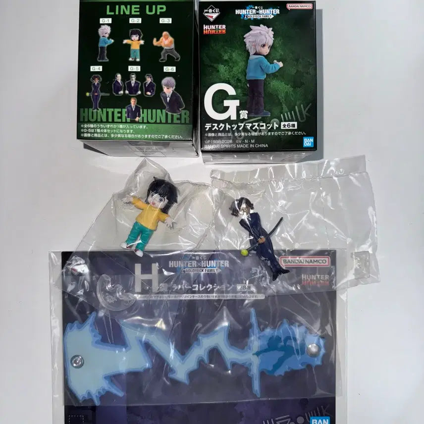 [BUNJANG] Hunter x Hunter Lottery Prize G &amp; H Figures and Cable Ties Bundle / 헌터x헌터 쿠지 G상 카나리아, 아르카 피규어, H상 케이블타이 일괄