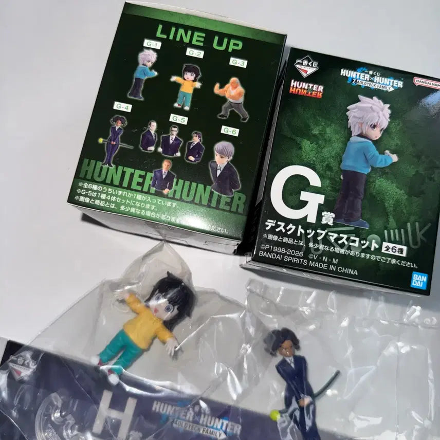 [BUNJANG] Hunter x Hunter Lottery Prize G &amp; H Figures and Cable Ties Bundle / 헌터x헌터 쿠지 G상 카나리아, 아르카 피규어, H상 케이블타이 일괄