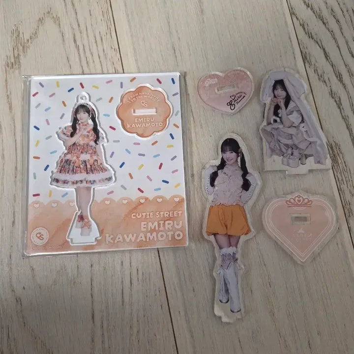 [BUNJANG] Cutie Street Emiru Kawamoto Acrylic Stand Bundle Set / 일괄) 큐티스트리트 카와모토 에미루 아크릴 스탠드