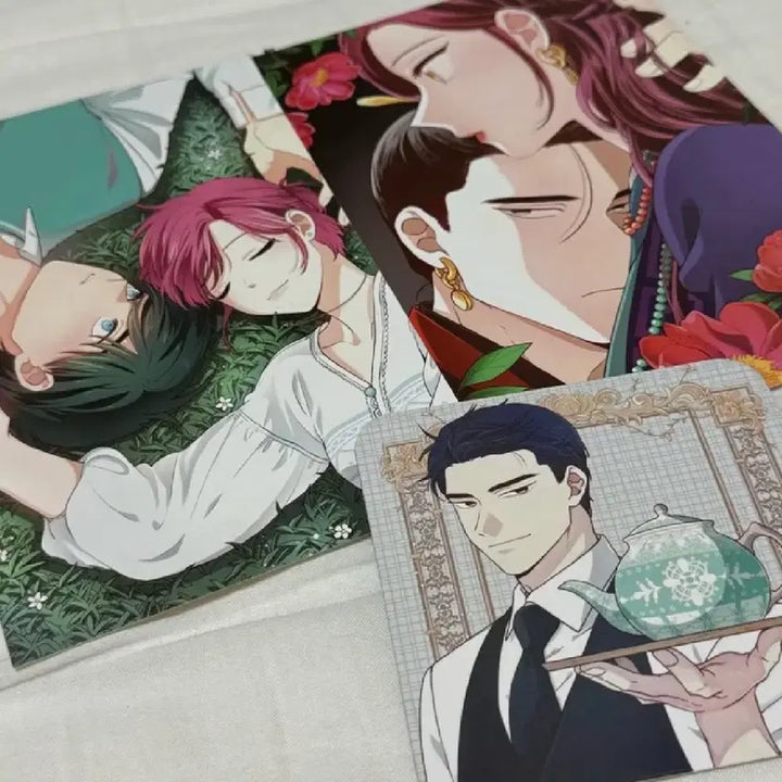[BUNJANG] Under the Midday Sun Postcard &amp; Teacoster Set (Doha, Rita) / 낮에뜨는 달 엽서 티코스터 도하 리타