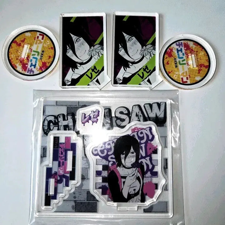 [BUNJANG] Chainsaw Man Rere Official Art Acrylic Diorama Bundle Set / 급전가격내림 체인소맨 레제 원화 아크릴 디오라마 일괄 레제아크릴