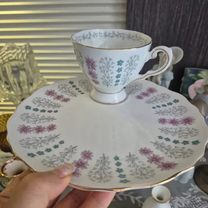 [BUNJANG] Tuscan Hand-Painted Snack Set - 1960s / 1960 투스칸 핸페 스넥잔 셋트