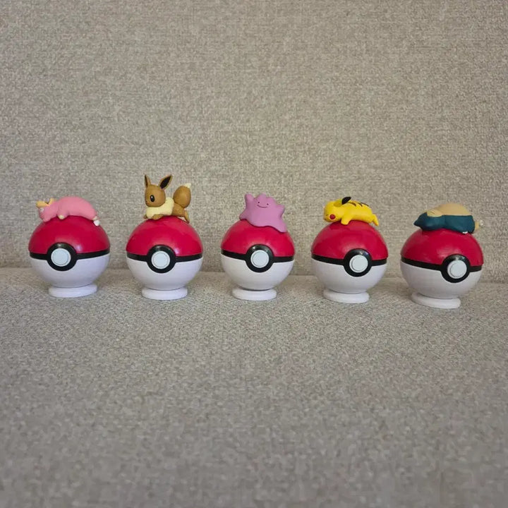 [BUNJANG] Bandai Gacha Pokemon Tamanoeri Collection 1st Edition Full Set (5 Figures) / 2018 반다이 가챠 포켓몬 타마노리 컬렉션 1탄 피규어 풀세트 5종