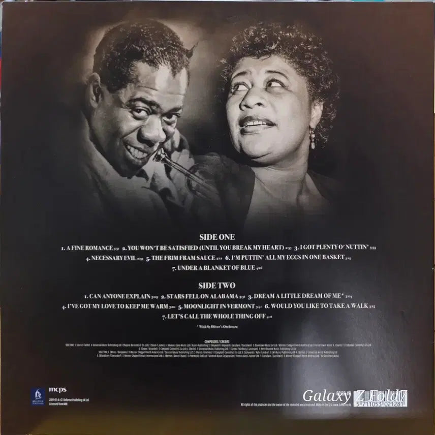 [BUNJANG] Ella Fitzgerald Louis Armstrong A Fine Romance LP / BA-542. 재즈, 스윙. 엘라 피츠제럴드 루이 암스트롱 . LP