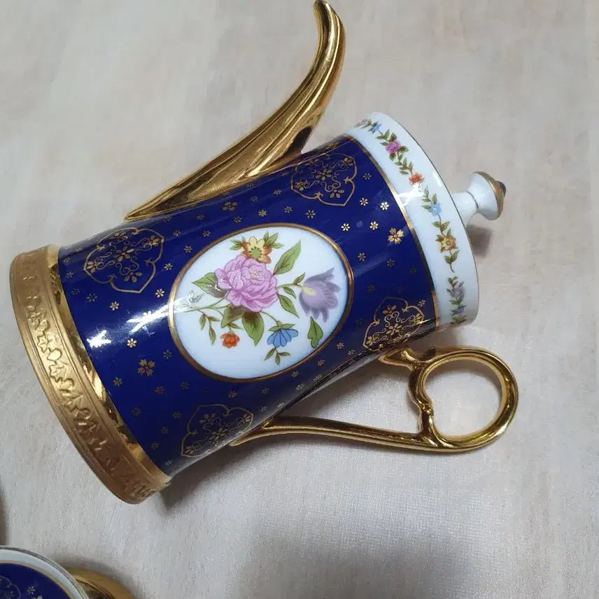 [BUNJANG] Vintage YoUpGaeBal Teapot, Coffee Cup, and Sugar Bowl Set / 빈티지 요업개발 티팟,커피잔,슈가볼