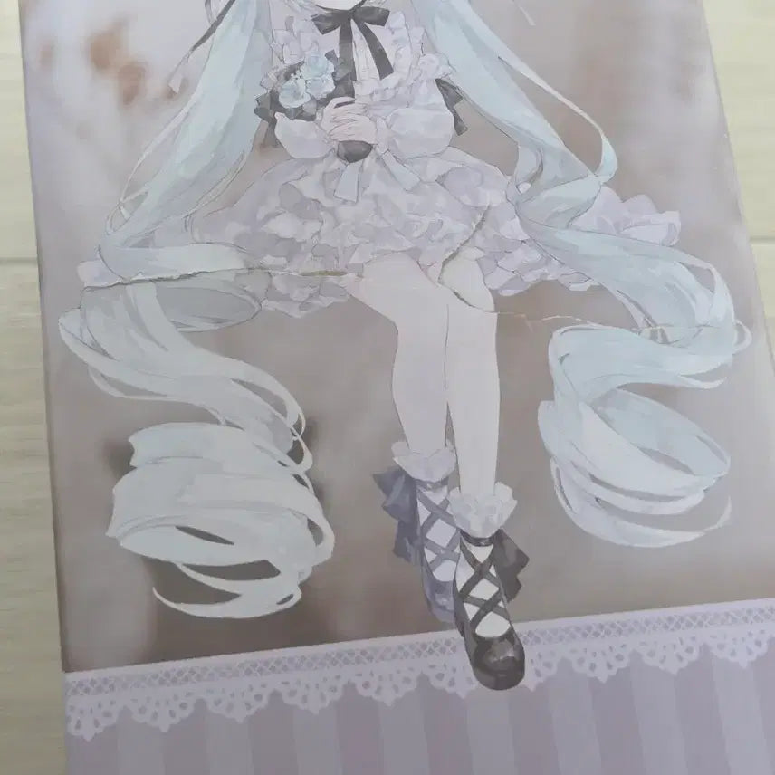 [BUNJANG] Vocaloid Hatsune Miku FuRyu Vintage Doll Noodle Stopper Figure + Bonus Clear File / 하츠네미쿠 후류 빈티지돌 누들스토퍼 피규어+특전