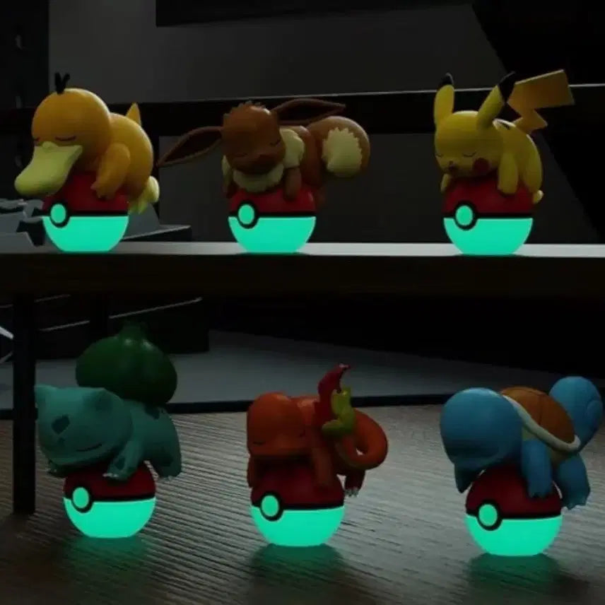 [BUNJANG] Sealed Pokemon Sleeping Figure Pikachu / [미개봉] 야광 포켓몬스터 잠자는 피규어 피카츄