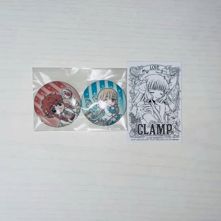 [BUNJANG] CLAMP Exhibition Special Badge &amp; Admission Special Figure Set / 일괄 5만원 구매 클램프전 특전 뱃지 &amp; 입장 특전 쵸비츠 치이 엔젤릭레이어