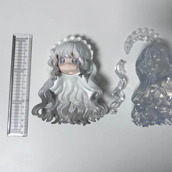 [BUNJANG] Blind Doll BJD Secret Head + Clear Hair Set / 블라인드 인형 BJD 시크릿 1/12 헤드+클리어 헤어 세트