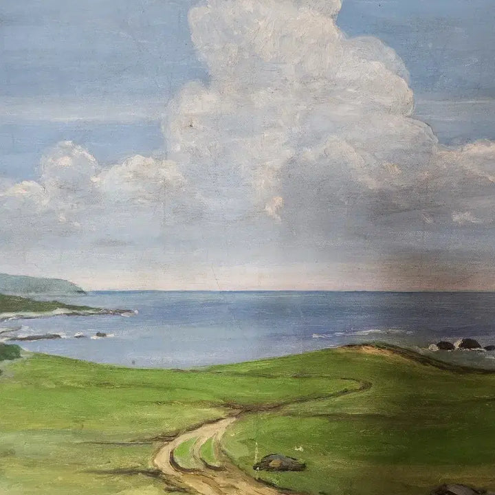 [BUNJANG] 1991 "Pastoral Landscape" Oil Painting (Size 15P) / [빈티지 무드] 1991년의 시간을 품은 서정적인 풍경 유화 (15호P)
