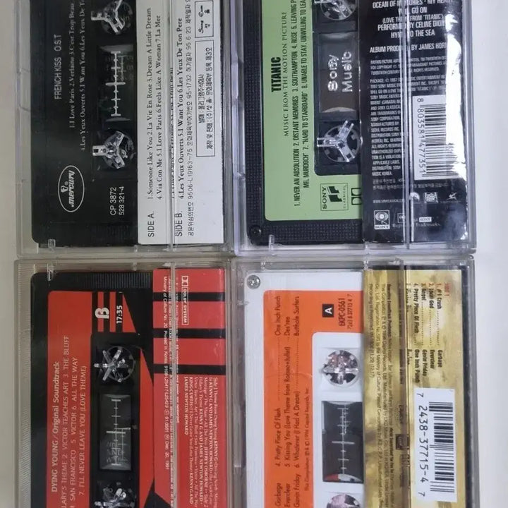 [BUNJANG] Various OST Cassette Tapes (Unsealed) - Titanic, Dying Young, French Kiss, etc. / OST 4종 (개봉 카세트테이프) 타이타닉 다잉영 프렌치키스 등