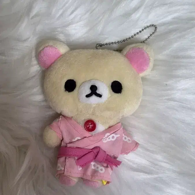 [BUNJANG] Vintage Rilakkuma Yukata Plush Charm / 고전 코리락쿠마 인형 키링