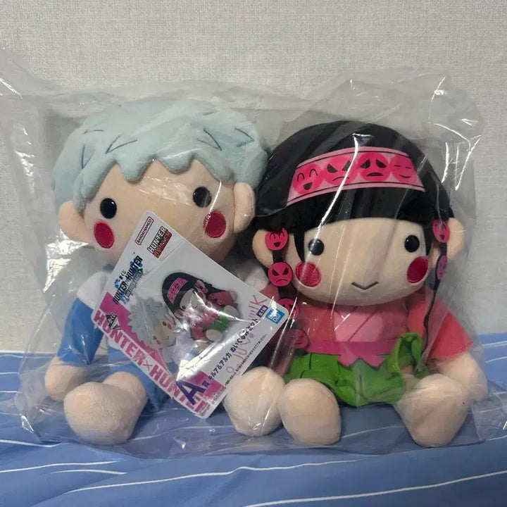 [BUNJANG] Hunter x Hunter Zoldyck Family Kirua &amp; Alka A Prize Doll Set (Sealed) / 미개봉) 헌터헌터 조르딕 쿠지 A상 키르아 아르카 인형