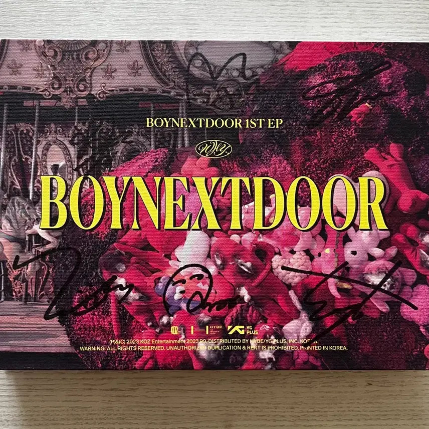 [BUNJANG] BOYNEXTDOOR 1st EP Album Signed Edition / [친필메시지] BOYNEXTDOOR 보넥도 앨범 사인본