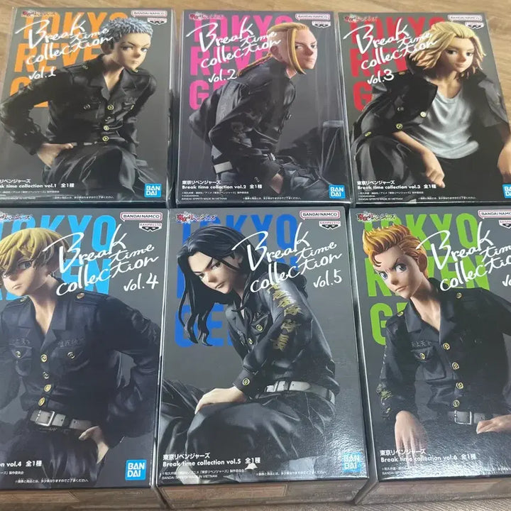 [BUNJANG] Tokyo Revengers Break Time Collection Figures Complete Set (Vol. 1-6) Sealed / 도쿄리벤져스 브레이크타임 전종 미개봉 새제품