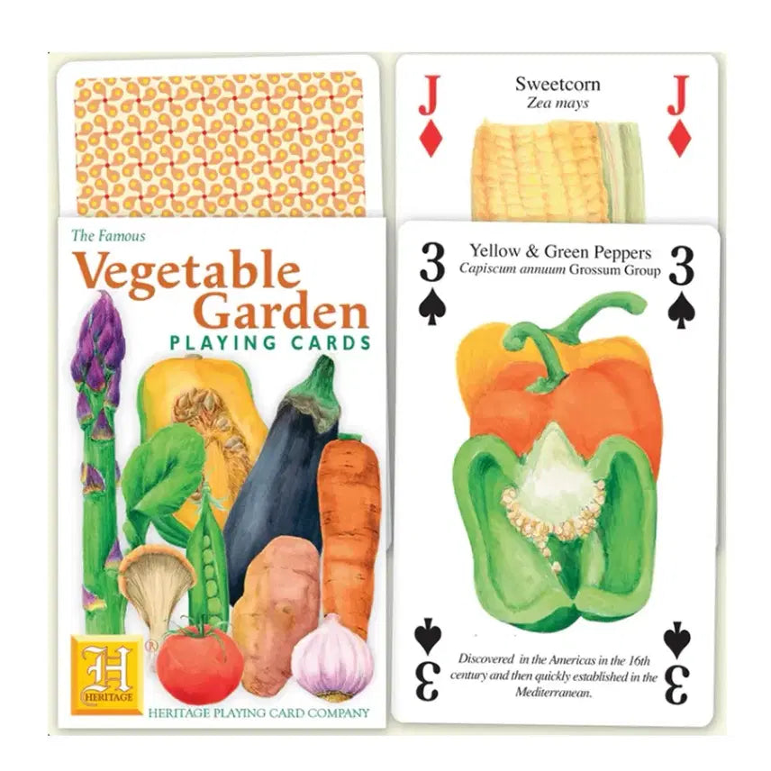 [BUNJANG] Vegetable Illustration Playing Cards / 채소 일러스트 플레잉 카드