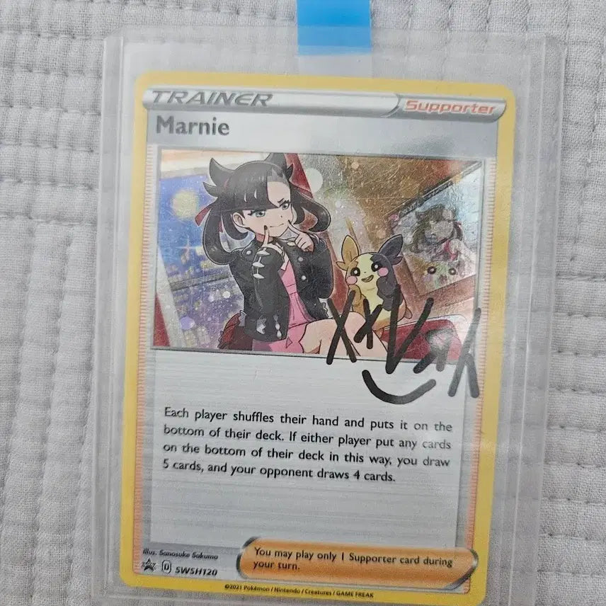 [BUNJANG] Pokemon Card Mari Signed Card / 포켓몬카드 마리 싸인카드
