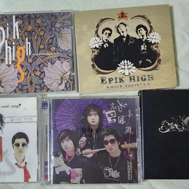 [BUNJANG] Epik High Album Bundle Set (Vol. 1-4) / 에픽하이 앨범 5개 일괄판매