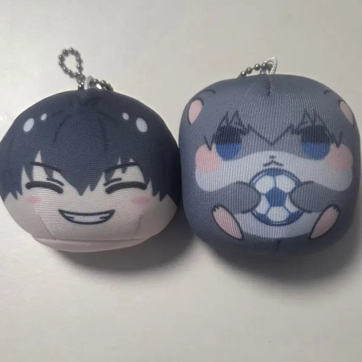 [BUNJANG] Blue Lock Isagi Yoichi Manju 2 Types Bundle Mascot Plush / 블루록 이사기 요이치 만쥬 2종 일괄 햄 마스코트 인형
