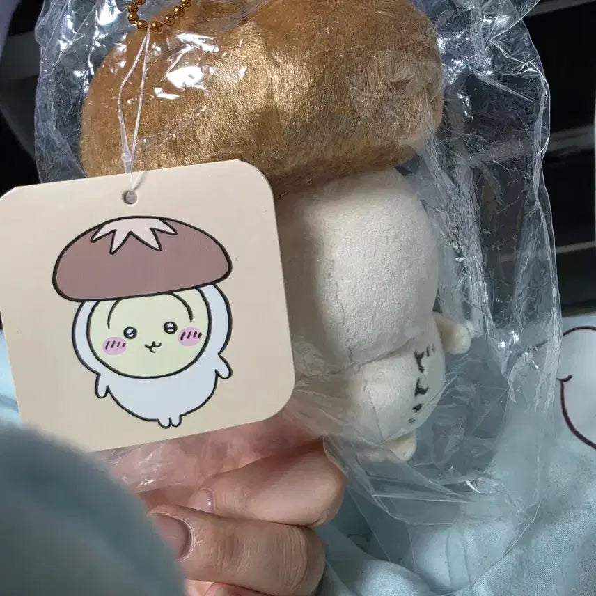 [BUNJANG] Chiikawa Mushroom Usagi Mascot Plush / 치이카와 버섯 우사기 마스코트 인형