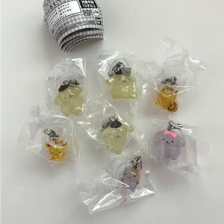 [BUNJANG] Pompompurin Majirushi Gacha Full Set / 폼폼푸린 메지루시 가챠 7종 풀세트 머핀 베이글 스콘 마카롱 판매합니다.