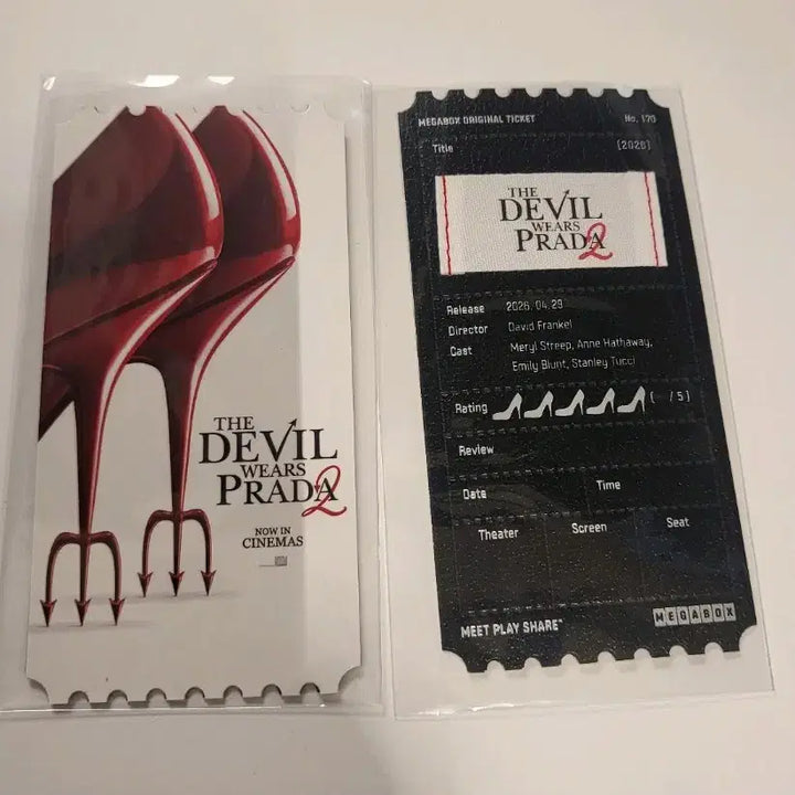 [BUNJANG] The Devil Wears Prada 2 Original Ticket / 악마는 프라다를 입는다2(오리지널티켓)
