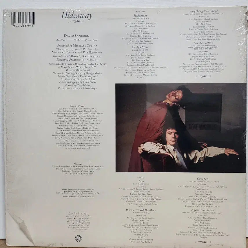 [BUNJANG] David Sanborn Hideaway LP (US First Press) / 재즈) David Sanborn 미국초반 LP