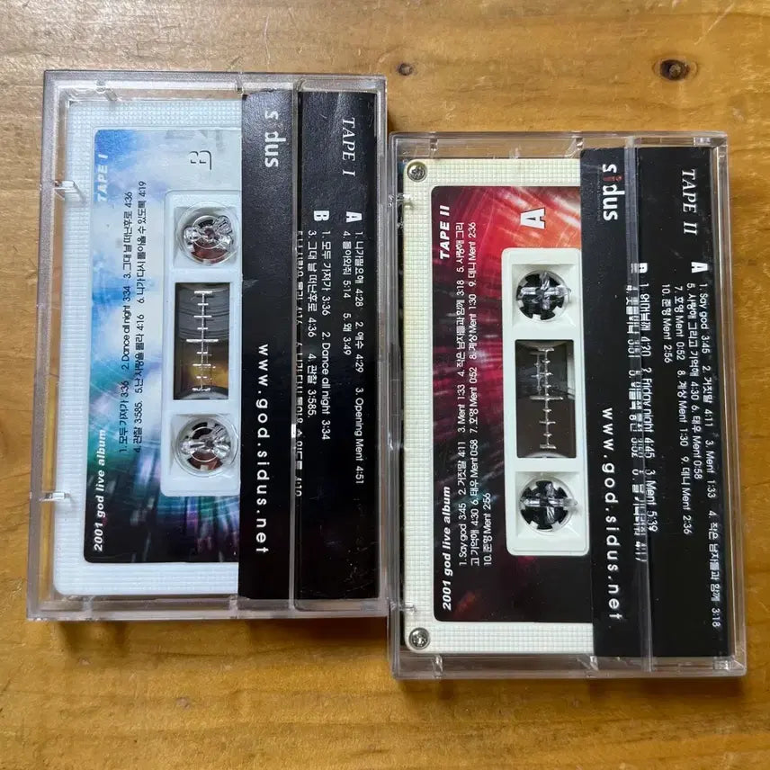 [BUNJANG] g.o.d Live 2 Cassette Tape Set / 지오디 (god) 라이브 2카세트테이프 세트