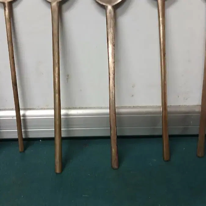 [BUNJANG] Antique Bangjja Yugi Spoon Set (10 Pieces) / 옛날방짜수저10점일괄