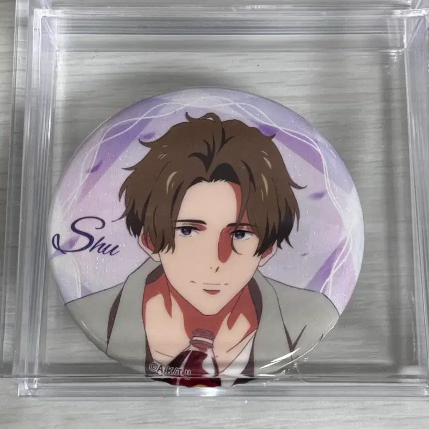[BUNJANG] Tsurune Fujiwara Shuu Can Badge (Opened Display Item) / (개봉전시품) 츠루네 후지와라 슈 캔뱃지