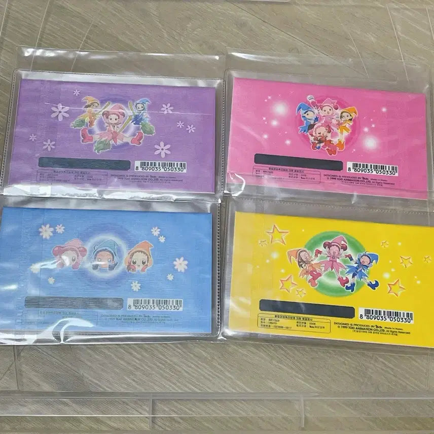 [BUNJANG] Ojamajo Doremi Piggy Bank Stationery Set / 꼬마마법사레미 용돈기입장 고전문구 4종