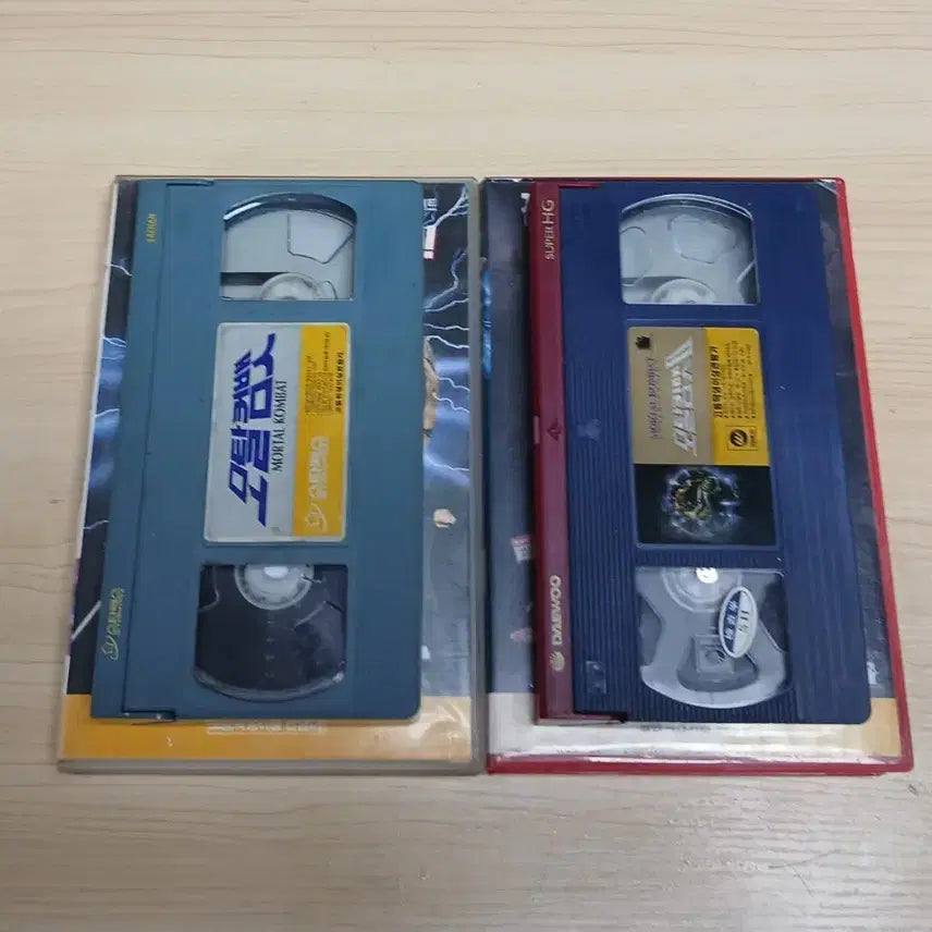 [BUNJANG] Mortal Kombat 1 &amp; 2 Live-Action Movie Video Tapes / 하드코어 격투 게임 실사 영화화 모탈 컴뱃 1&amp;2 비디오 테이프