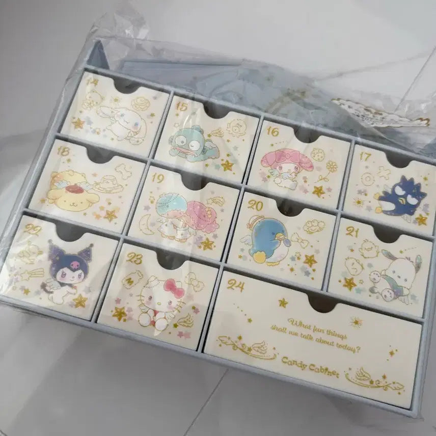 [BUNJANG] Sanrio Characters Calendar Box Storage / 산리오 캐릭터 캘린더 박스 수납함