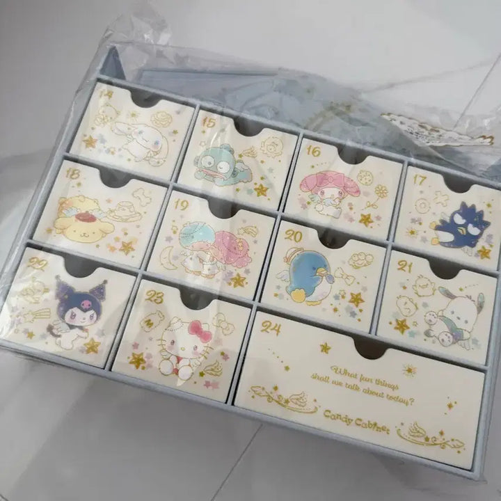 [BUNJANG] Sanrio Characters Calendar Box Storage / 산리오 캐릭터 캘린더 박스 수납함