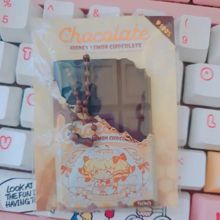 [BUNJANG] Final Fantasy XIV Honeybee HoneyB Chocolate Keychain / 파판14 허니비 허니B 초콜릿 키링