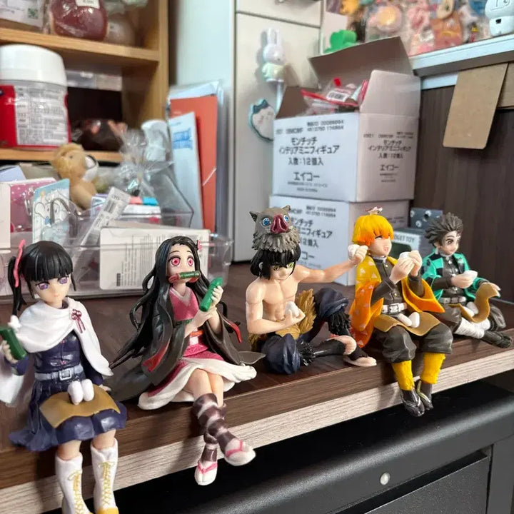 [BUNJANG] Demon Slayer: Kimetsu no Yaiba 5-Figure Set / 귀멸의칼날 피규어 5개 세트