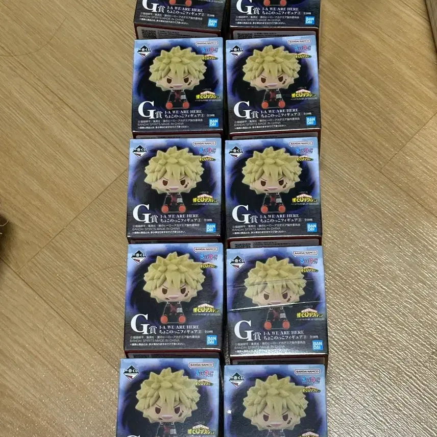 [BUNJANG] My Hero Academia G Prize Choco-Noko Complete Set / 확인개봉 택포9) 나히아 g상 a반 초코노코 전종 일괄 현물