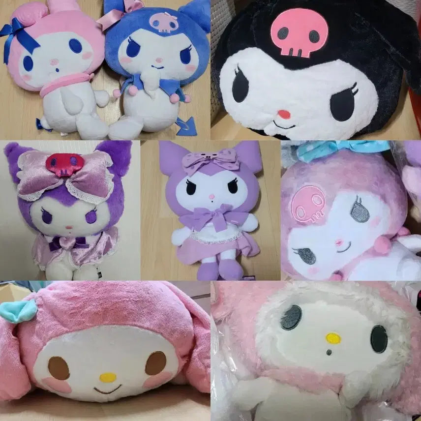 [BUNJANG] My Melody &amp; Kuromi Dolls Bundle Set / 마이멜로디, 쿠로미 인형 일괄