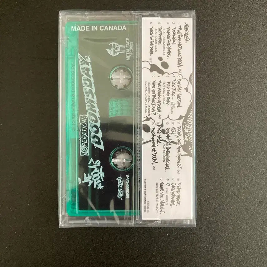 [BUNJANG] MF Doom Operation: Doomsday Green Sketch Cassette Tape / MF Doom-Operation: Doomsday 그린스케치 카세트