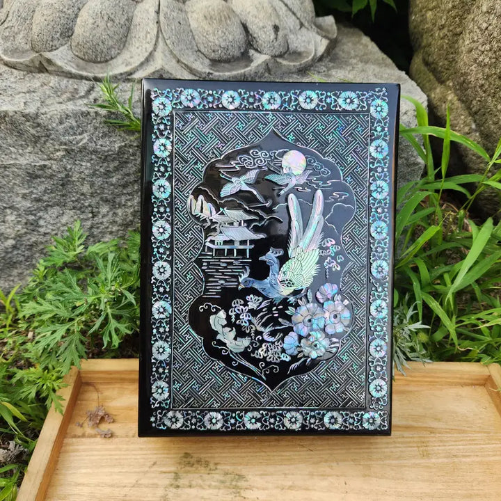 [BUNJANG] 1970s Korean Mother-of-Pearl Lacquerware Document Box / 근대사 70년대 나전칠기 고급 자개서류함