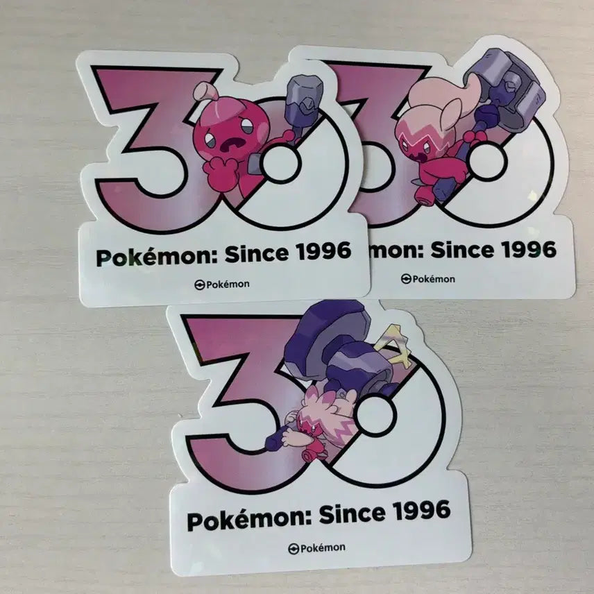 [BUNJANG] Pokemon 30th Anniversary Special Sticker Set (3 Types) / 포켓몬 30주년 기념 스티커 3종