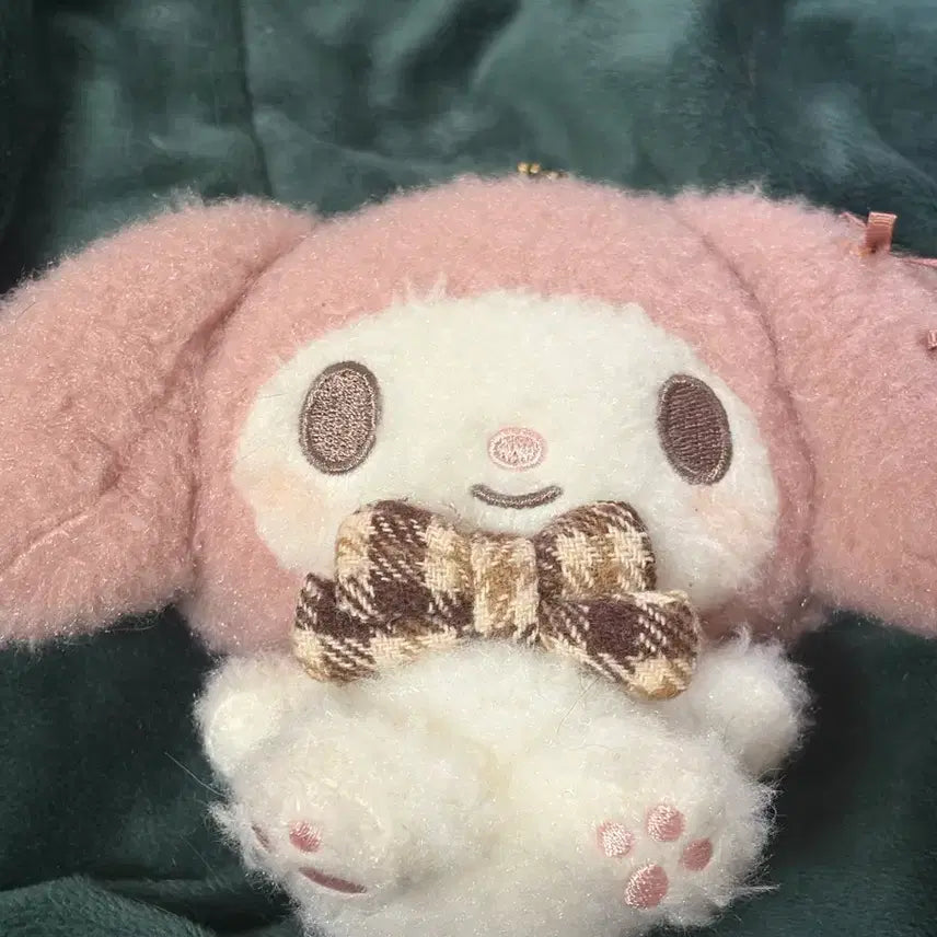 [BUNJANG] My Melody Winter Ribbon Plush Keychain / 마이멜로디 겨울 리본 인형 키링